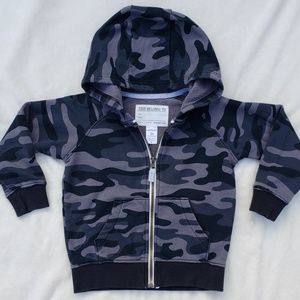 Carters Boys Zip-up Hoodie Camouflage